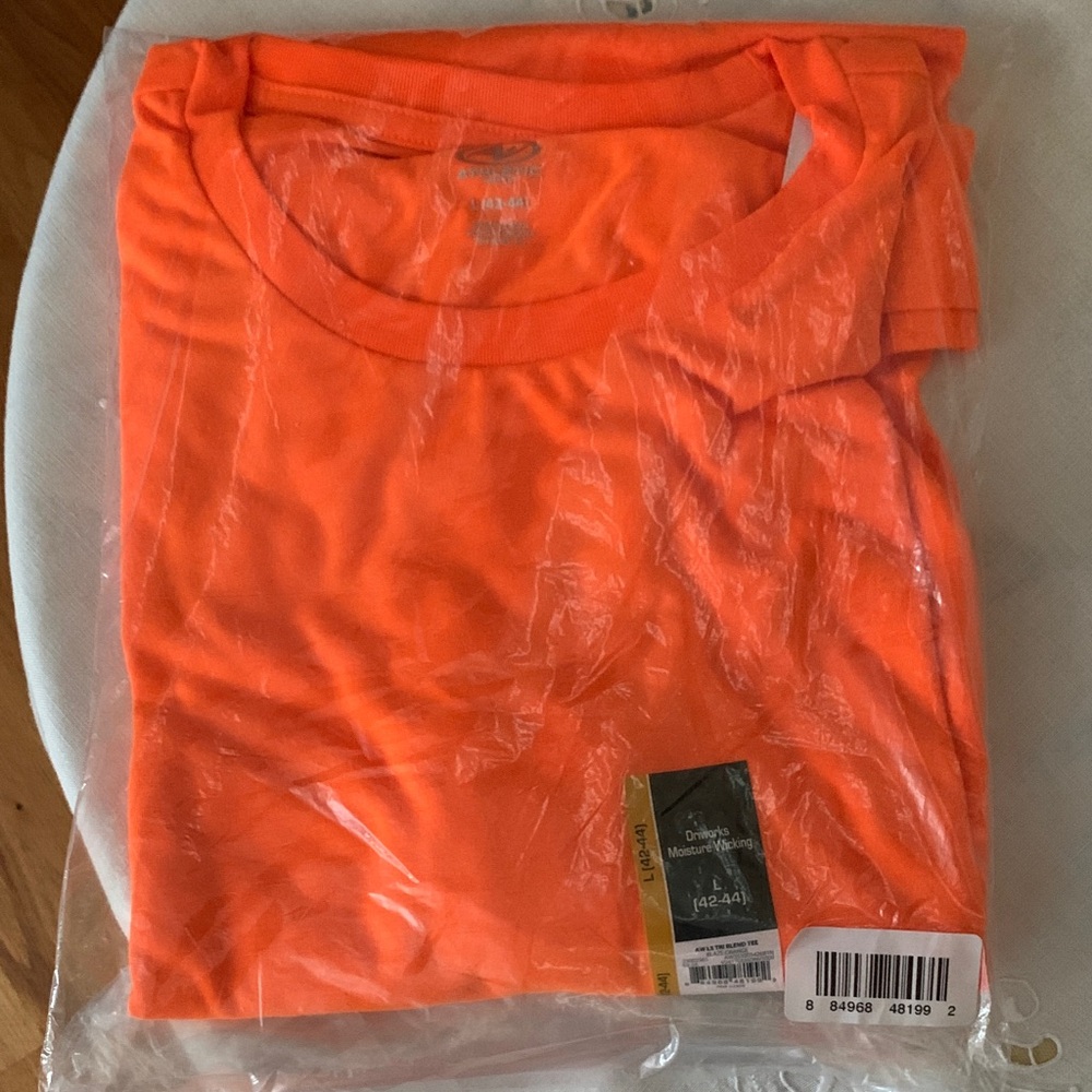 Athletic Works Vibrant Orange long Sleeve Tee